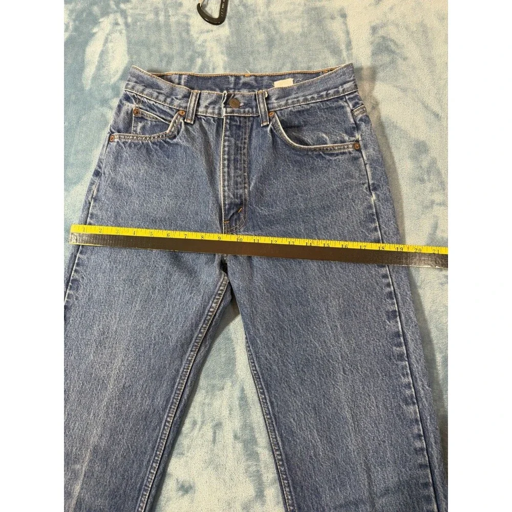 Vtg Levi’s 505 Orange Tab Jeans W30 L34 (Fits 28x32) Spain 90s Straight Leg Blue